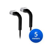 Ubiquiti Unifi Patch Cable Single Unit, 5m, Black, End Bendable To 90 Degree, Rj45 Ethernet Cable, Cat6, Ultra-thin 3mm Diameter (U-Cable-Patch-5M-RJ45-BK)
