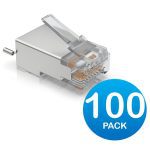Ubiquiti Uisp Surge Protection Connector Shd, 100 Pack, Sheilded Cable Rj45 Connector, Replaces Tc-con (UISP-CONNECTOR-SHD)