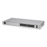 Ubiquiti Unifi 24 Port Managed Gigabit Switch – 24x Gigabit Ethernet Ports, With 2xsfp – Touch Display – Fanless – Gen2 (USW-24)