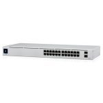 Ubiquiti Unifi 24 Port Managed Gigabit Switch, 16x Poe+ Ports, 8x Gigabit Ethernet Ports, 2xsfp – 95w – Touch Display – Fanless – Gen2 (USW-24-POE)