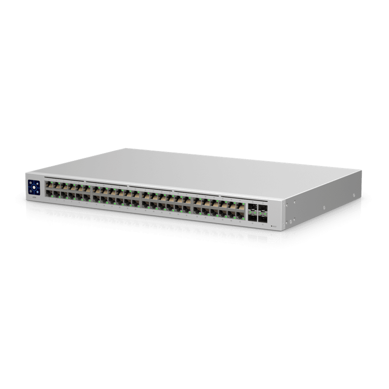 Ubiquiti UniFi USW-48, 48-port Managed Gigabit Layer2 Switch - 48x Gigabit Ethernet Ports 4x SFP Port Touch Display, - Image 2