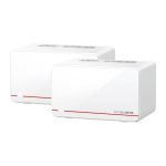 TP-Link Mercusys Be6500 Whole Home Mesh Wi-fi 7 System, 688 Mbps At 2.4 Ghz, 5760 Mbps At 5 Ghz,, Mlo, 4096-qam, Ofdma, Eht160 On 5ghz (Halo H37BE(2-pack))
