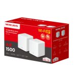 TP-Link Mercusys Ax1500 Whole Home Mesh Wi-fi 6 System, 300 Mbps At 2.4 Ghz , 1201 Mbps At 5 Ghz, Qos, Iptv, Ipv6, Mu-mimo, Beamforming, Sma (Halo H60X(2-pack))