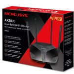 TP-Link Mercusys Ax3000 Dual-band Wi-fi 6 Router, Up To 3 Gbps ,mu-mimo, Ofdma,wpa3 (MR80X)