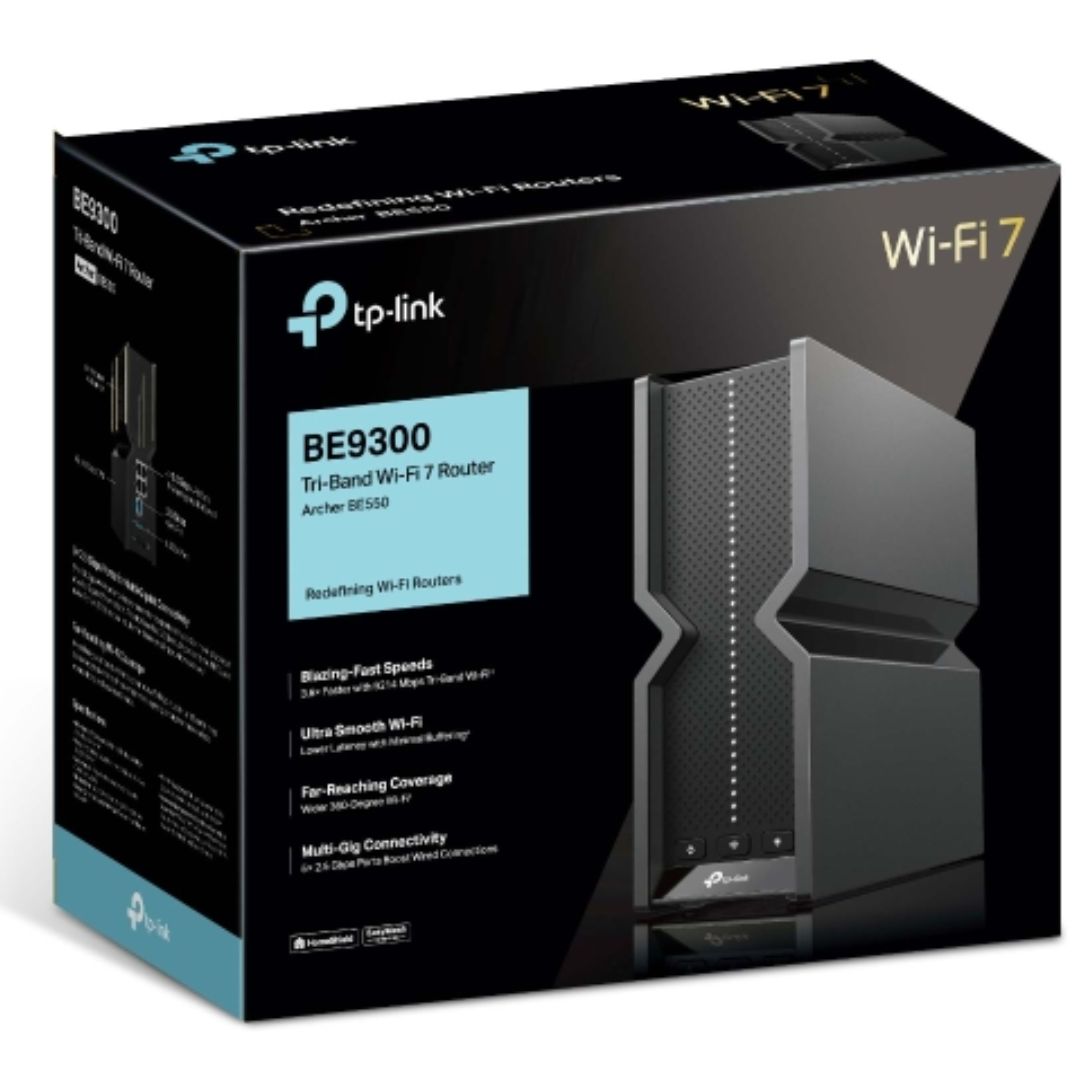 TP-Link Archer BE550 V2 BE9300 Wi-Fi 7 Tri-Band Router 688 Mbps at 2.4 GHz + 2880 Mbps at 5 GHz + 5760 Mbps at 6 , 6× Internal Antennas - Image 10