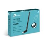 TP-Link Archer T3u Plus Ac1300 High Gain Wi-fi Dual Band Usb Adapter, 867mbps At 5ghz + 400mbps At 2.4ghz, Usb 3.0, 1xhigh Gain External Antenna, Mu (NWTL-ARCHERT3UPLUS)