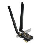 TP-Link Be9300 Wi-fi 7 Bluetooth 5.4 Pcie Adapter, 5760 Mbps At 6 Ghz + 2880 Mbps At 5 Ghz + 688 Mbps At 2.4 Ghz, 2× High Gain Tri-band (ARCHER TBE552E)