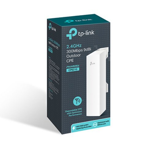 TP-Link CPE210 2.4GHz 300Mbps 9dBi Outdoor CPE Access Point 27dBm 5km Passive PoE MIMO antenna - Image 6