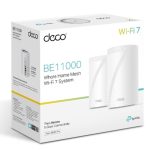 TP-Link Be11000 Whole Home Mesh Wifi 7 System, 688 Mbps At 2.4 Ghz + 4320 Mbps At 5 Ghz + 5760 Mbps At 6 Ghz (DECO BE65 PRO(2-PACK))