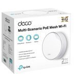 TP-Link Ax3000 Whole Home Mesh Wifi 6 System With Poe, 574 Mbps At 2.4 Ghz + 2402 Mbps At 5 Ghz (Deco X50-PoE(2-pack))