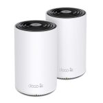 TP-Link ) Axe5400 Tri-band Mesh Wi-fi 6e System, 574 Mbps At 2.4 Ghz + 2402 Mbps At 5 Ghz + 2402 Mbps At 6 Ghz (DECO XE75 PRO(2-PACK))