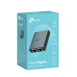 TP-Link 1 To 2 Gigabit Ethernet Splitter, 1gbps , 3 × Rj45 1gbps Ports, 1 × Usb-c Power Supply Port, Aluminum Alloy Case (EH210)