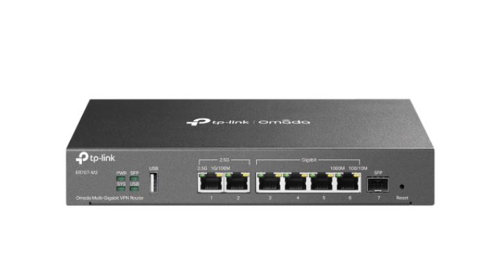TP-Link ER707-M2 Omada Multi-Gigabit VPN Router Omada, 2x 2.5Gbps RJ45, 5x Gigabit (1xSFP + 4x RJ45), Load Balance, 1x USB, High Security VPN - Image 3