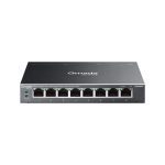 TP-Link Omada 8-port Gigabit Easy Managed Switch With 8-port Poe+, 8× Gigabit Poe+ Ports , 802.3at/af, 64 W Poe Power, Desktop Steel Case An (ES208GP)