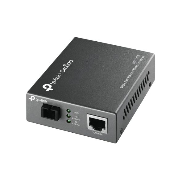 TP-Link MC112CS Media Converter SC WDM Monomodo Simplex 10/100Mbps RJ45 to 100M single-mode SC fiber Tx:1310nm Rx:1550nm up to 20km (LS) - Image 3