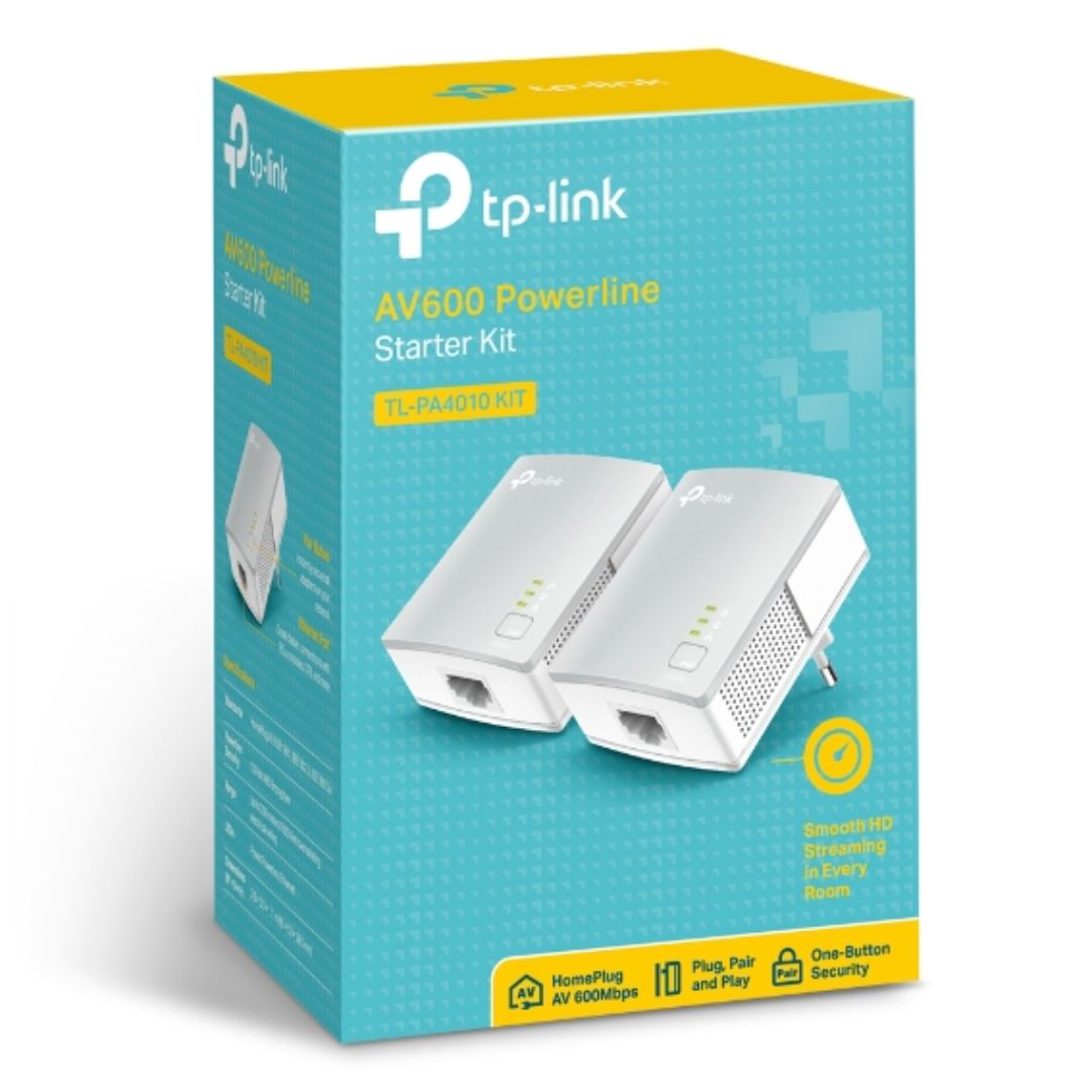 TP-Link AV600 POWERLINE ADAPTER STARTER KIT, UP TO 600MBPS, 3YR WTY- (TL-PA4010 KIT) - Image 3