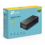 TP-Link Tl- Omada Poe++ Injector, 2 Gigabit Ports, 802.3af/at/bt, Integrated Power Supply, Wall Mountable, Plug & Play (POE170S)