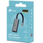 TP-Link Usb Type-c To 2.5 Gigabit Ethernet Network Adapter, 1 Usb 3.0 Type-c Connector, 1×2.5 Gigabit Ethernet Port, Foldable, Portable Design (UE302C)