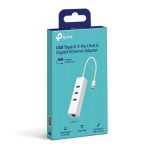 TP-Link Usb 3.0 Type-c To Gigabit Ethernet Network Adapter With 3-port Usb 3.0 Type-a Hub (UE330C)