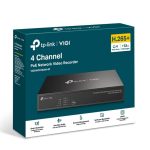 TP-Link VIGI NVR1004H-4P 4 Channel PoE+ Network Video Recorder, 24/7 Continuous Recording, 4K HDMI Video Output & 16MP Decoding (HDD Not Included)