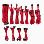 For Corsair PSU - Red Premium Individually Sleeved DC Cable Pro Kit, Type 4 (Generation 4)(LS)
