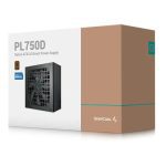 DeepCool PL750D 750W 80 Plus Bronze Non-Modular ATX Power Supply 120mm Fan DC to DC ATX3_1 100,000 MTBF 85 Efficiency