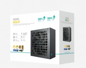 Buy DeepCool Pq750g 80 Plus Gold Fully Modular Atx Power Supply 750w 120mm Fan Japanese Capacitors Dc To Dc Atx12v V31 (R-PQ750G-FD1B-JGAU-V1) in Australia - TECHOM Shop