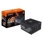 Gigabyte Ud1300gm Pg5 1300w Atx Psu Power Supply 80+ Gold >90% 140mm Fan Black Flat Cables Single +12v >100k Hrs (GP-UD1300GM PG5)