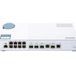 QNAP 8 Port 1gbps, 2 Port 10g Sfp+/ Nbase-t Combo, 2 Port 10g Sfp+, Web Management Switch, 2 Years Rtb (QSW-M408-2C)