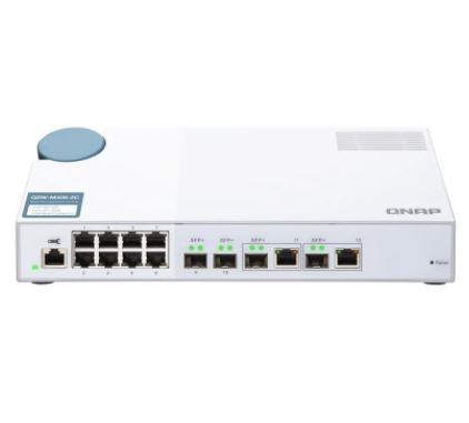 QNAP QSW-M408-2C, 8 port 1Gbps, 2 port 10G SFP+/ NBASE-T Combo, 2 port 10G SFP+, web management switch, 2 Years RTB - Image 2