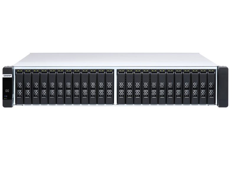 QNAP ES2486dc-2142IT-128G 24-Bay 2U Rackmount Enterprise ZFS NAS, Intel Xeon D-2142IT per controller,128GB DDR4 ECC memory(64GB per controller),14-LAN,5 Yrs WTY