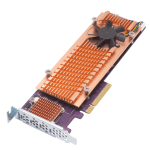 QNAP – Quad M.2 Pcie Ssd Expansion Card; Supports Up To Four M.2 2280 Formfactor M.2 Pcie (gen3 X4) Ssds; Pcie Gen3 X8 Host Interface; (QM2-4P-384)
