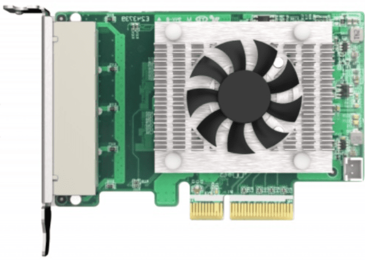 QNAP QUAD PORT 2.5GBE 4-SPEED NETWORK CARD (PCIE GEN2 X4) - Image 2
