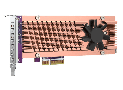 Dual M.2 PCIe SSD expansion card; supports up to two M.2 2280/22110 formfactor M.2 PCIe (Gen3 x4) SSDs; PCIe Gen3 x4 host interface; Low-profile bracket pre-loa - Image 2