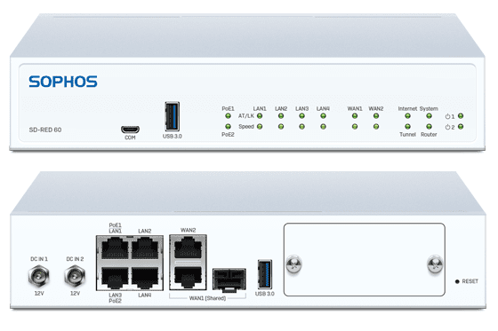 Sophos SD-RED 60 Rev.1 Appliance (with AU power supply)