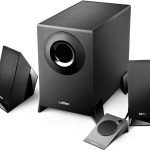 Edifier M1360 2.1 Multimedia Speakers - 3.5mm AUX/4INCH Subwoofer/Remote/RCA Remote Control input Black