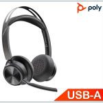 Poly Plantronics/poly Voyager Focus 2 Uc Headset, Standard, Usb-a, No Stand, Up To 19 Hours, Active Noise Canceling, Acoustic Fence, Stereo Sound, Mute Ale (213726-01)