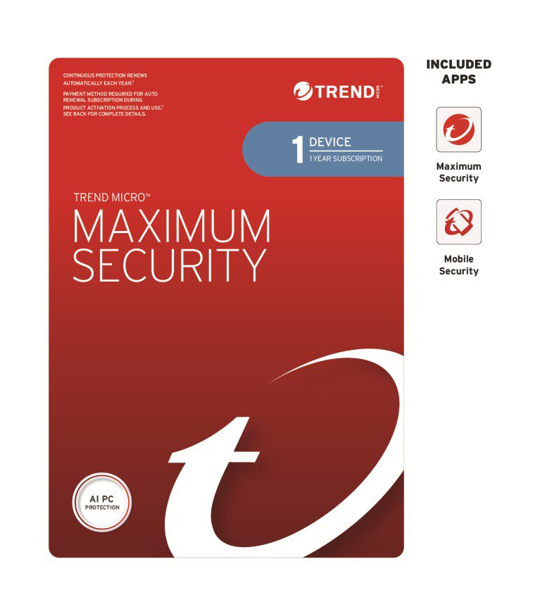 TM Maximum Security (1 Device) 1yr AR