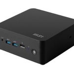 MSI Cubi NUC 1M-016BAU miniPC barebone, Black Intel Core 5-120U DDR5 2*M.2 2*HDMI *TBT 2 LAN/Wifi6E Card Reader Switch Cabl 3Y