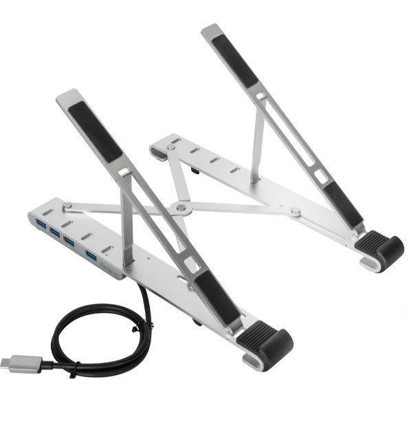 Targus AWU100205GL Portable Stand & Usb-A Hub, 5 HEIGHT ADJUSTABLE FOLDING STAND, 4X USB-A(3.2 Gen 1) ports. - Image 12