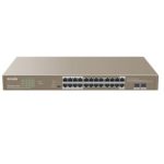 Tenda () 24ge + 2sfp Ethernet Switch With 24-port Poe+ (TEG1126P-24-410W)