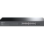TP-Link Jetstream 16-port Gigabit Smart Switch With 2 Sfp Slots, Support Omada Sdn, L2/l3/l4 Qos, Static Routing, Rack Mountable (SG2218)