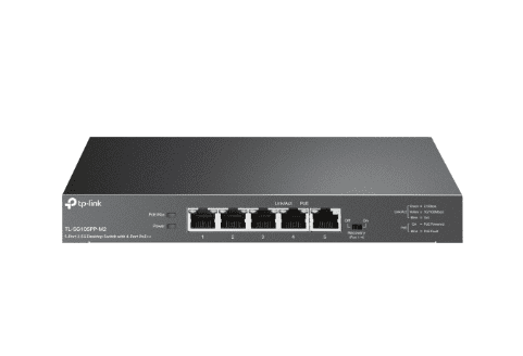 TP-Link TL-SG105PP-M2 5-Port 2.5G Desktop Switch with 4-Port PoE++, 4× 2.5G PoE++ Ports, 1x 2.5G Non-PoE Port, PoE Auto Recovery for Port1-4, Plug and - Image 4