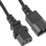 Astrotek Power Extension Cable 2m - Male to Female IEC C13 to C14 Monitor to PC or PC/UPS to Devices
