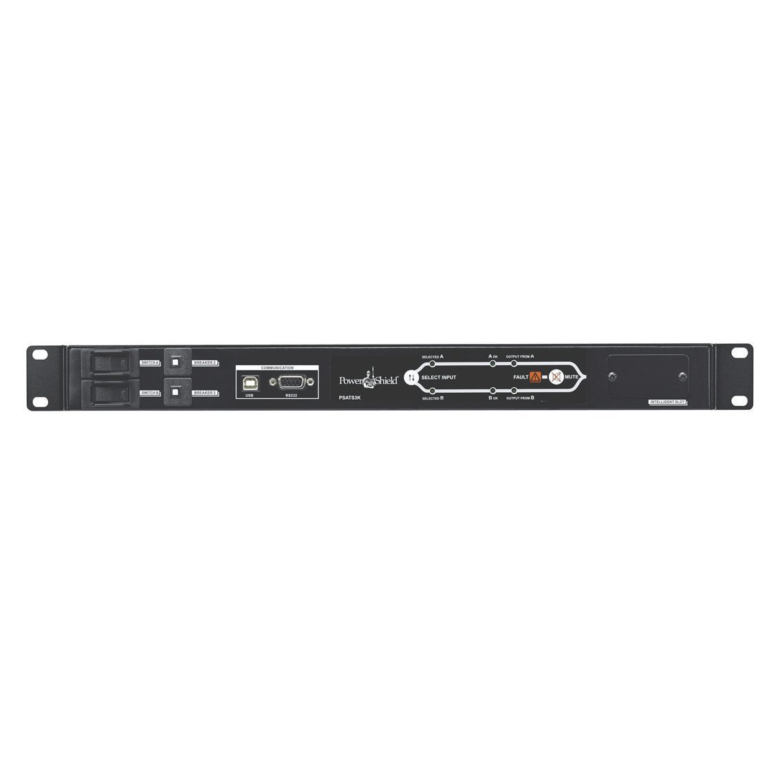 PowerShield Rack ATS 3kVA, Dual 15A C20 inputs, 1 x C19, 8 x C13 outputs, ensures reliable power switching - Image 2