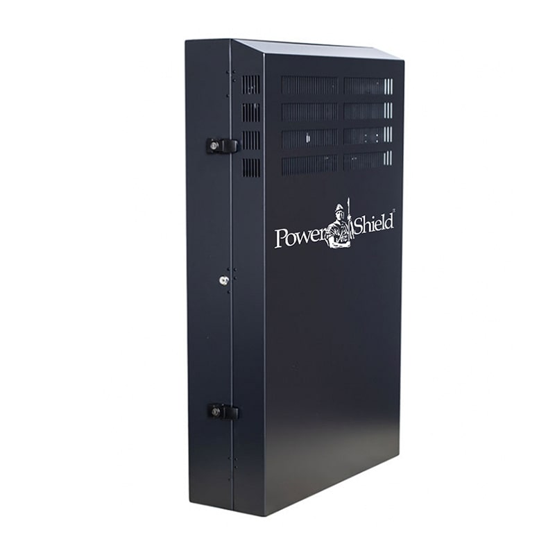 PowerShield Vertical Wall Mount Rack with 4U vertical capacity, provides secure and space-saving mounting for UPS systems - Image 2
