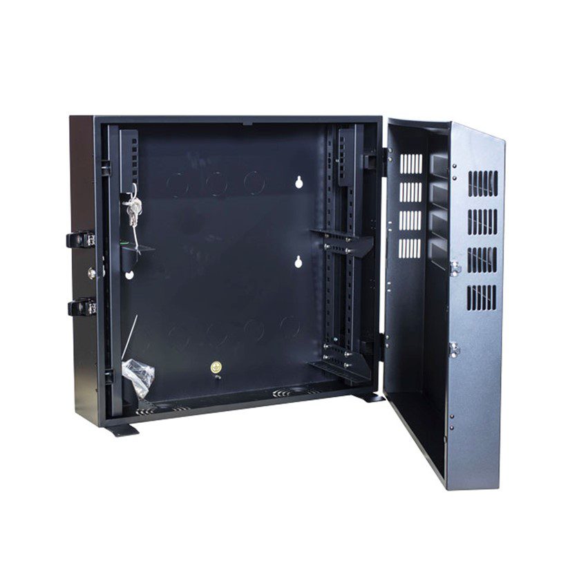 PowerShield Vertical Wall Mount Rack with 4U vertical capacity, Short Model, provides secure and space-saving mounting for UPS systems - Image 2