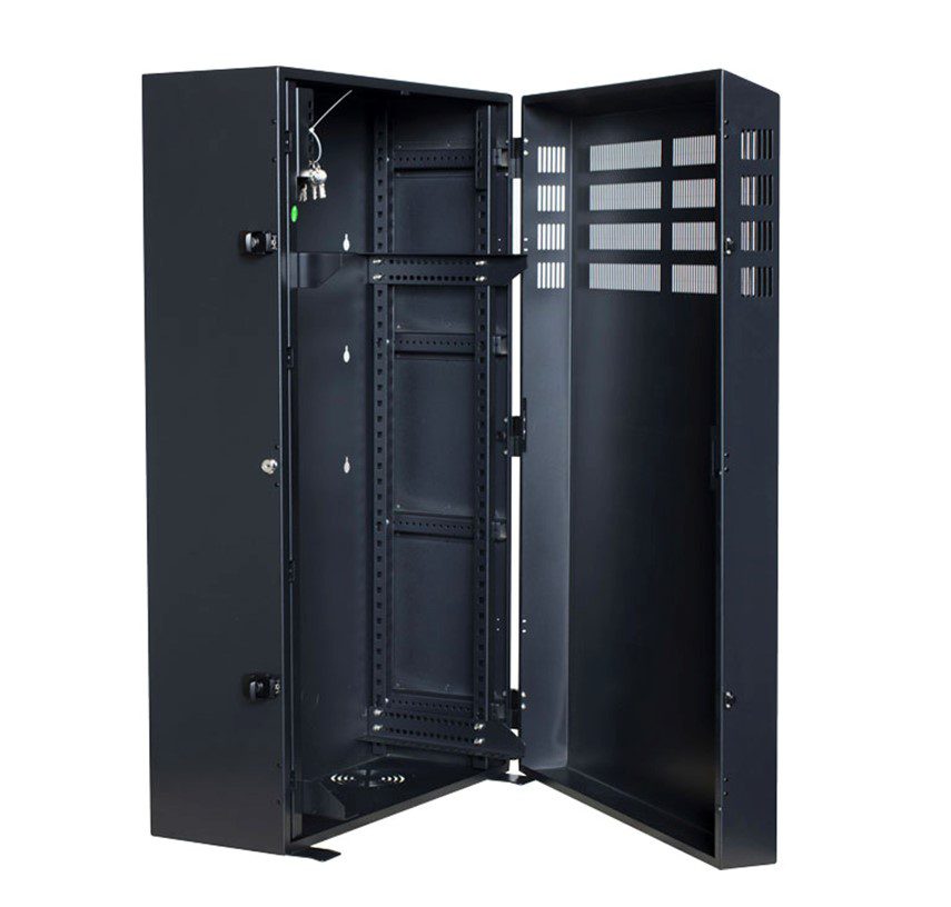 PowerShield Vertical Wall Mount Rack with 6U vertical capacity, provides secure and space-saving mounting for UPS systems - Image 2