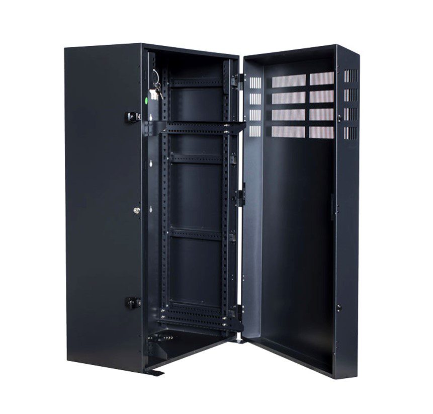 PowerShield Vertical Wall Mount Rack with 8U vertical capacity, provides secure and space-saving mounting for UPS systems - Image 2