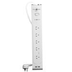 PowerShield Zapguard 5 Way Power Surge Filter Board, 2 X Usb Connectors, Wide Spaced Sockets, Wall Mountable, $40,000 Connected Equipment (PSZ5U2)